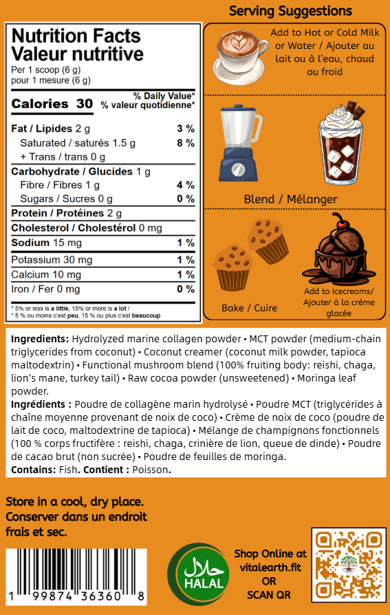 Vital Earth Super Hot Chocolate 240g